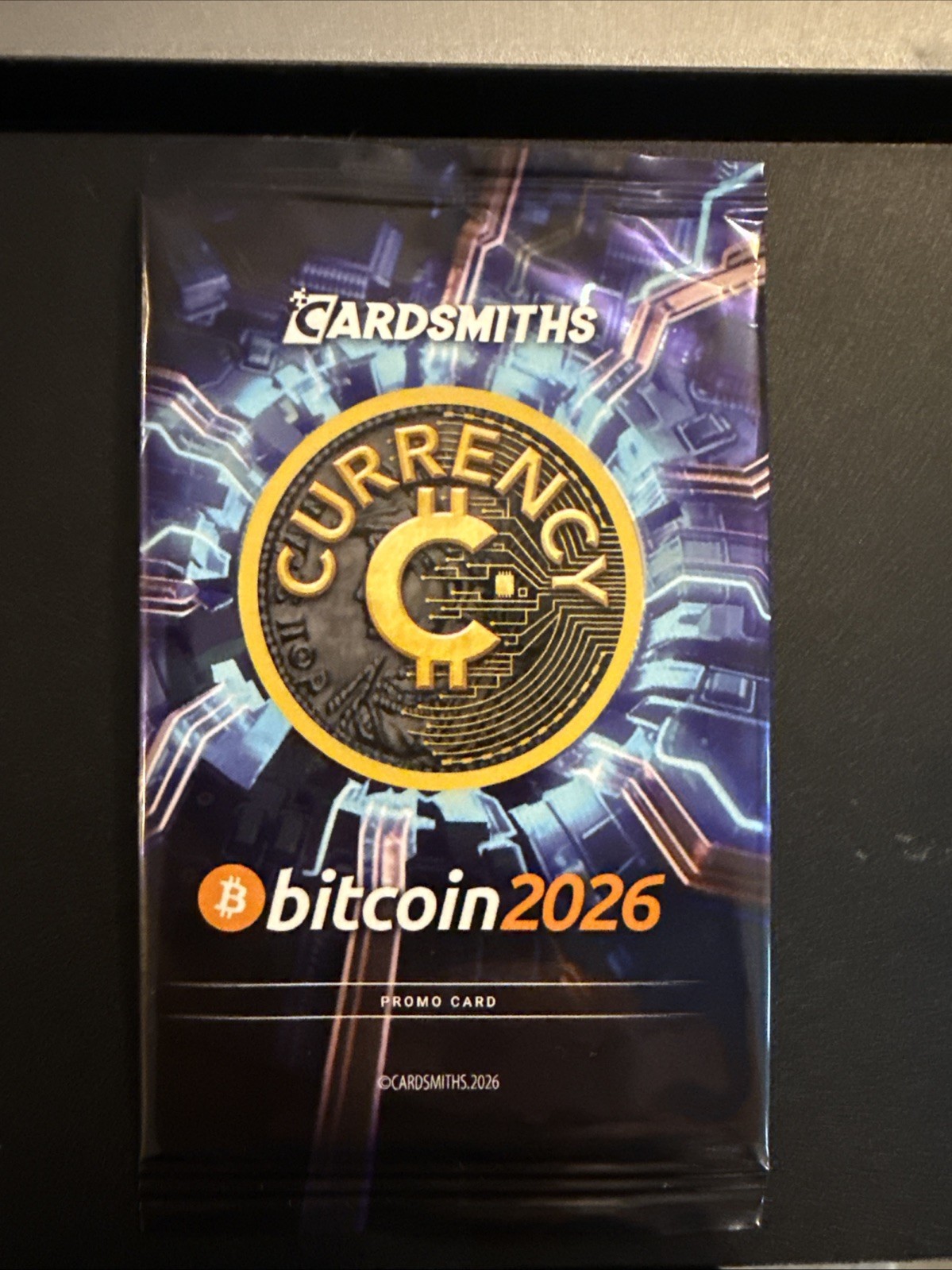 Cardsmiths Currency Bitcoin Conference 2026 Promo Card Sealed Exclusive Pack Cardsmiths Currency Bitcoin Conference 2026 Promo Card Sealed Exclusive Pack