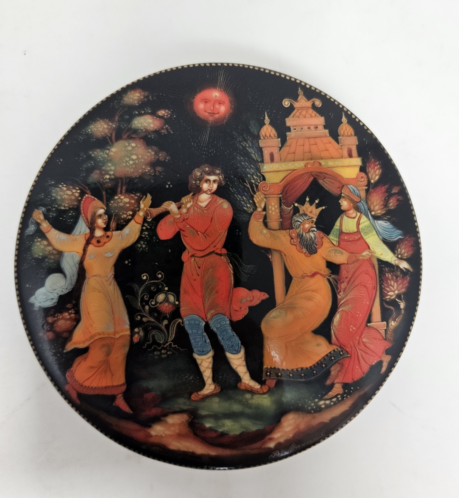 Authentic 1996 Russian Palekh Lacquer Box - \ Authentic 1996 Russian Palekh Lacquer Box - \