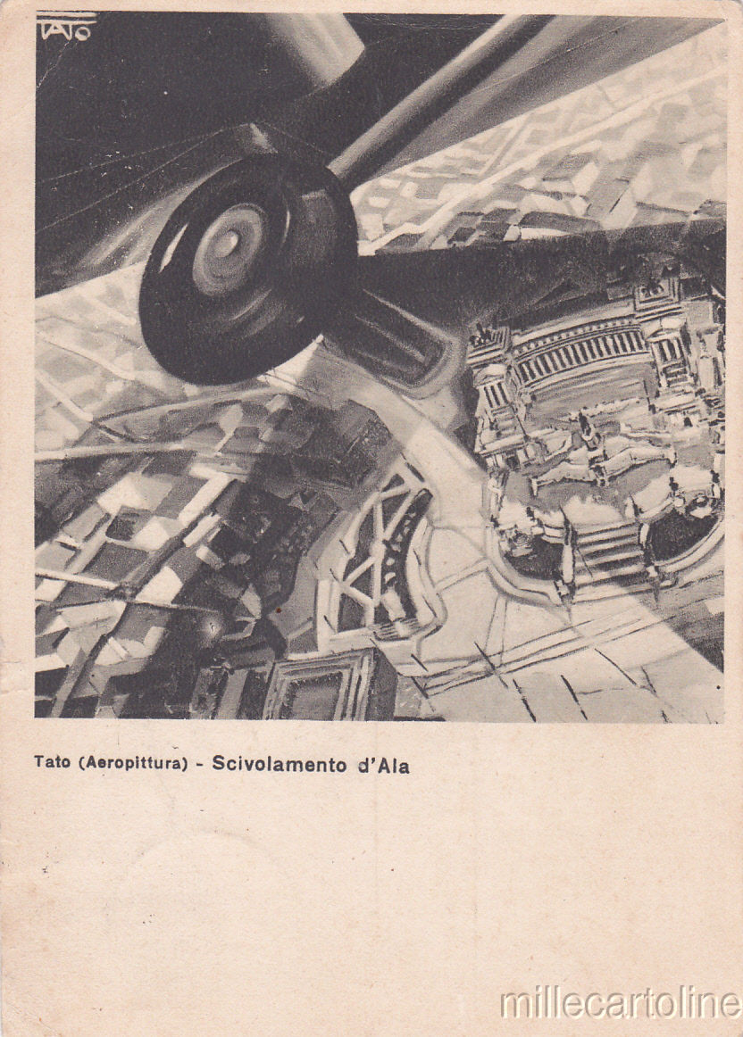 * FUTURISM - Tato - Aircraft Painting, Rome 1935 (From Tirana, Albania)