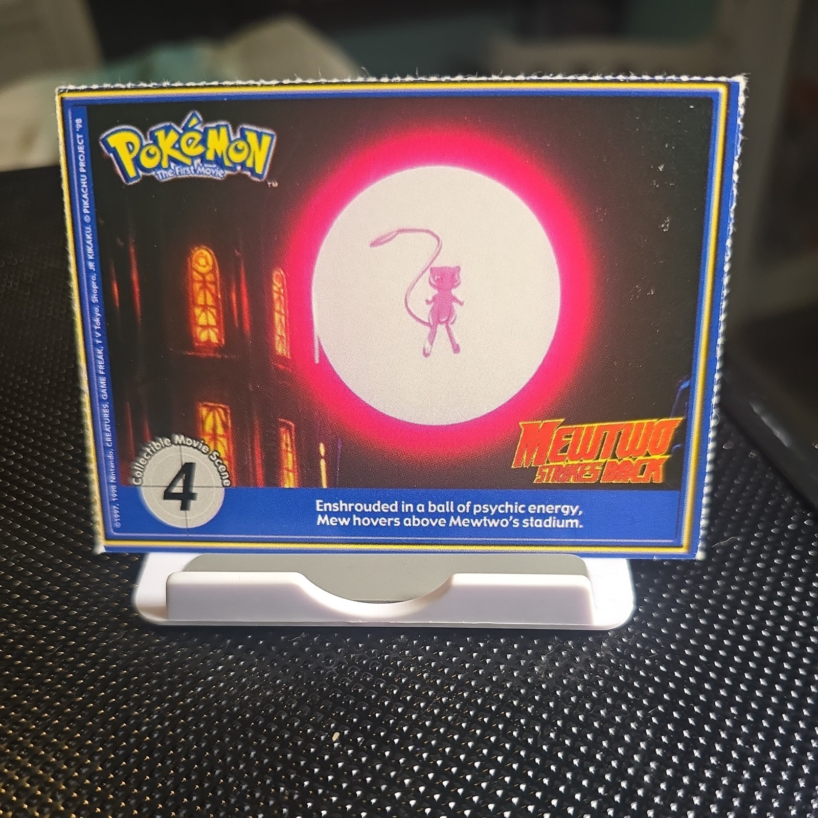 Pokémon PokéTrivia Mankey #56 & First Movie Mewtwo Strikes Back #4 (1999)
