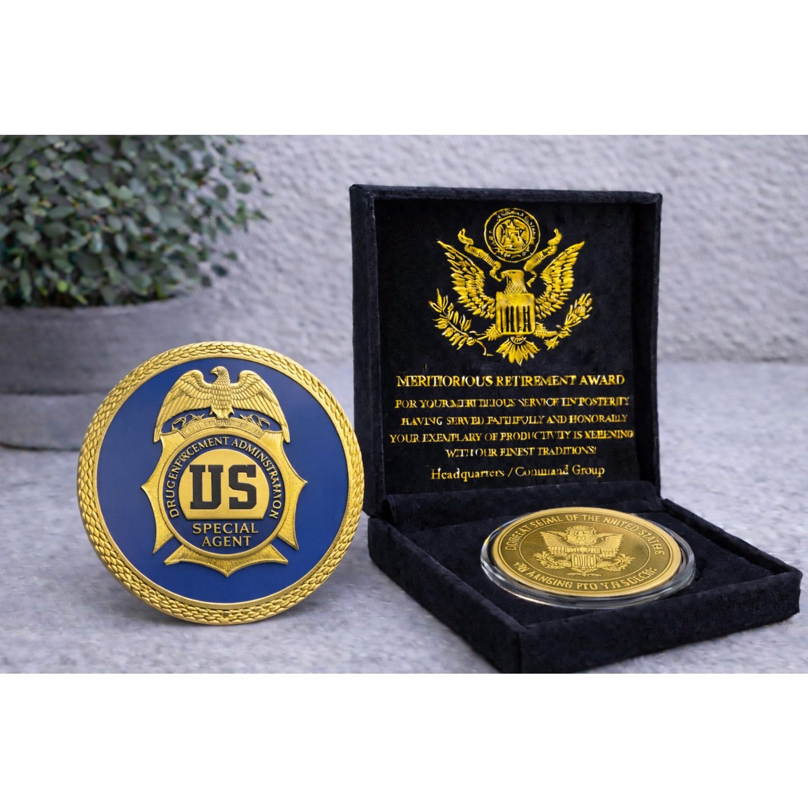 DEA UNITED STATES DRUG ENFORCEMENT ADMINISTRATION w/ Retirement Award DEA UNITED STATES DRUG ENFORCEMENT ADMINISTRATION w/ Retirement Award