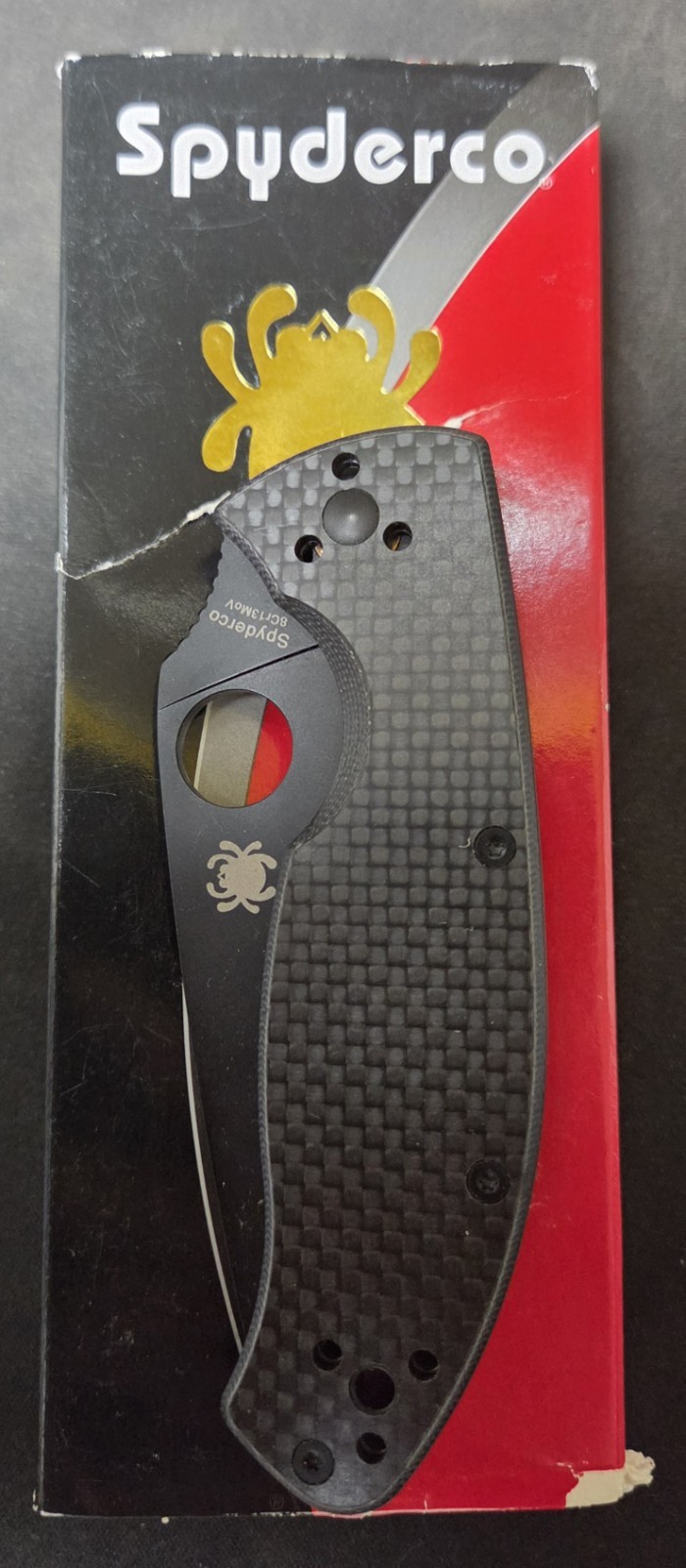 Spyderco Tenacious CF Carbon Fiber/G10 Handle C122CFBBKP Spyderco Tenacious CF Carbon Fiber/G10 Handle C122CFBBKP