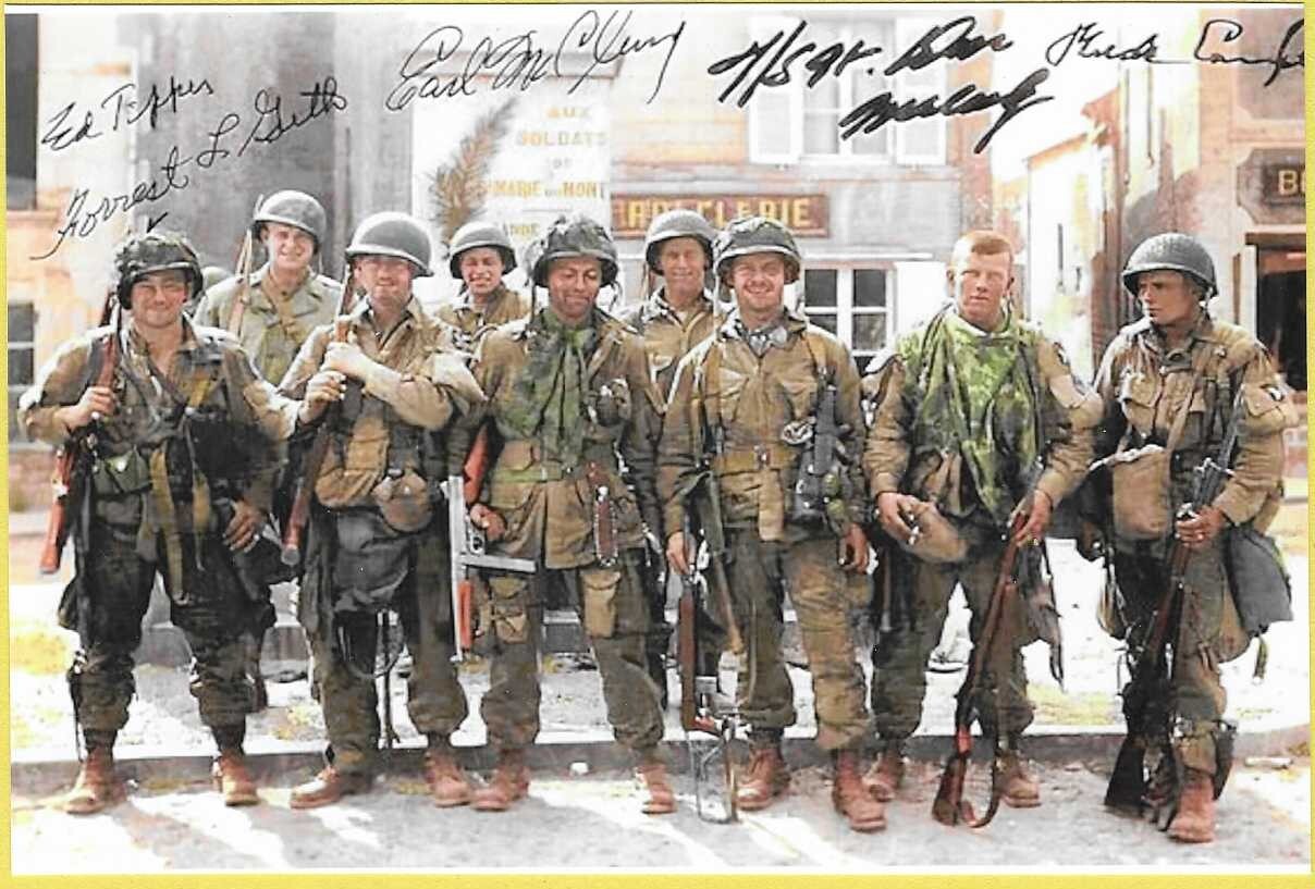 US Paratroopers 101st Airborne Easy Company France 1944 Re-Print WW2 4x6 #4012