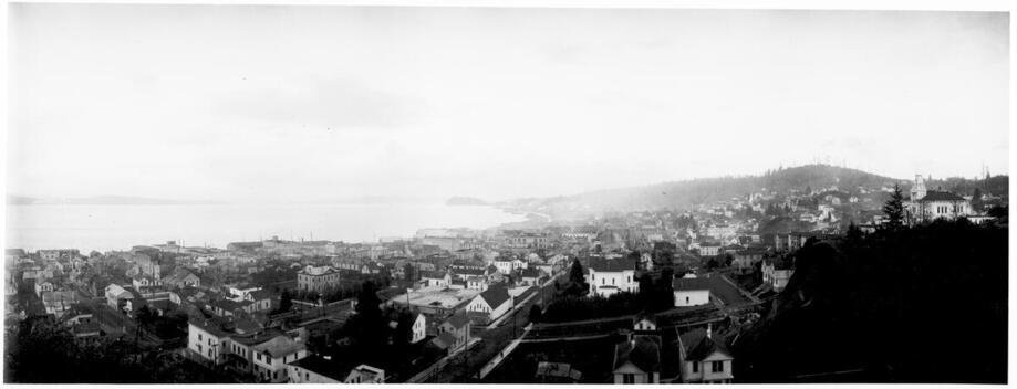 Panoramic view of Astoria Oregon before the fire Old Photo Panoramic view of Astoria Oregon before the fire Old Photo