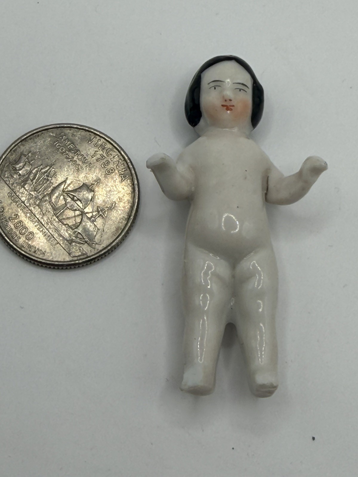 Frozen Charlie Charlotte Bisque Porcelain Doll Antique VTG Old Germany