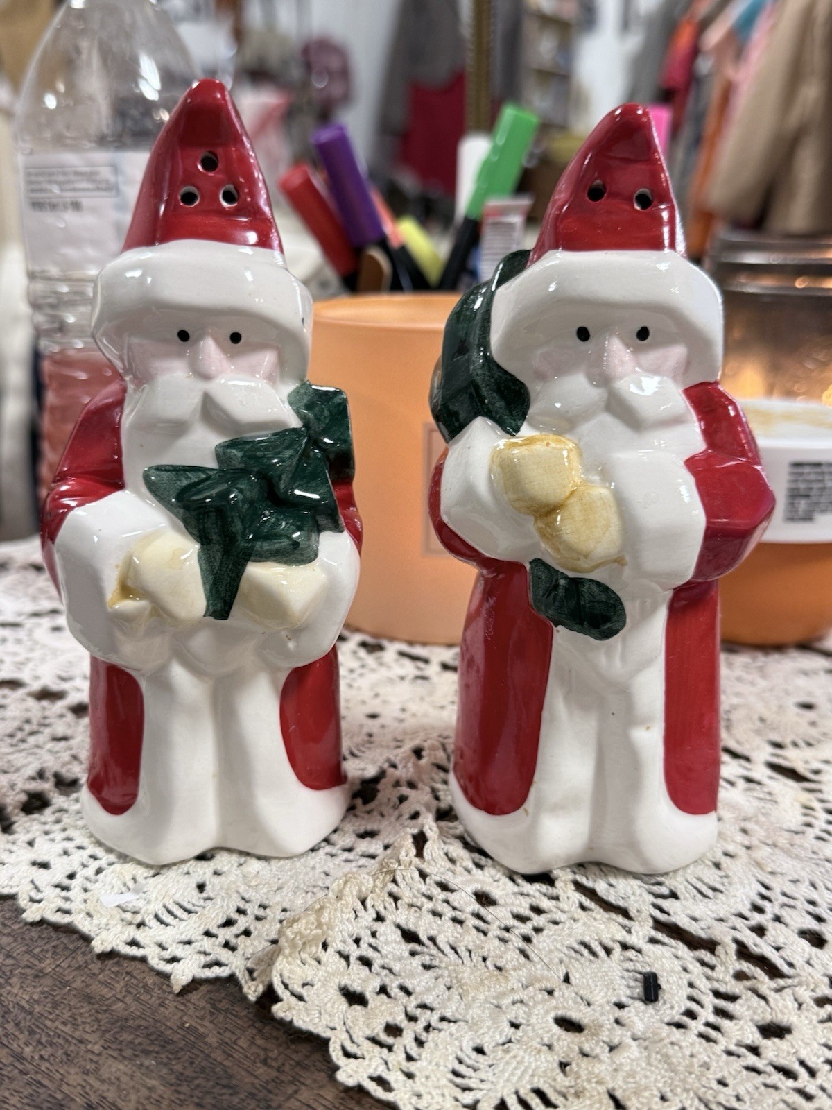Pair A Vintage 1980S Boston Warehouse Ceramic Salt And Pepper Shakers