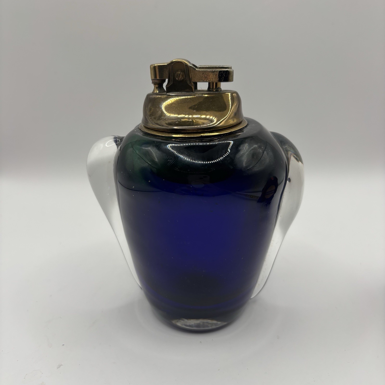 Vintage Murano Glass Lighter – Cobalt Blue/Green, Untested