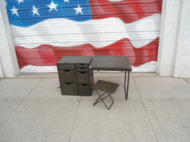 U.S. Military Wood Field Desk (USED) NSN: 7110-00-267-1999