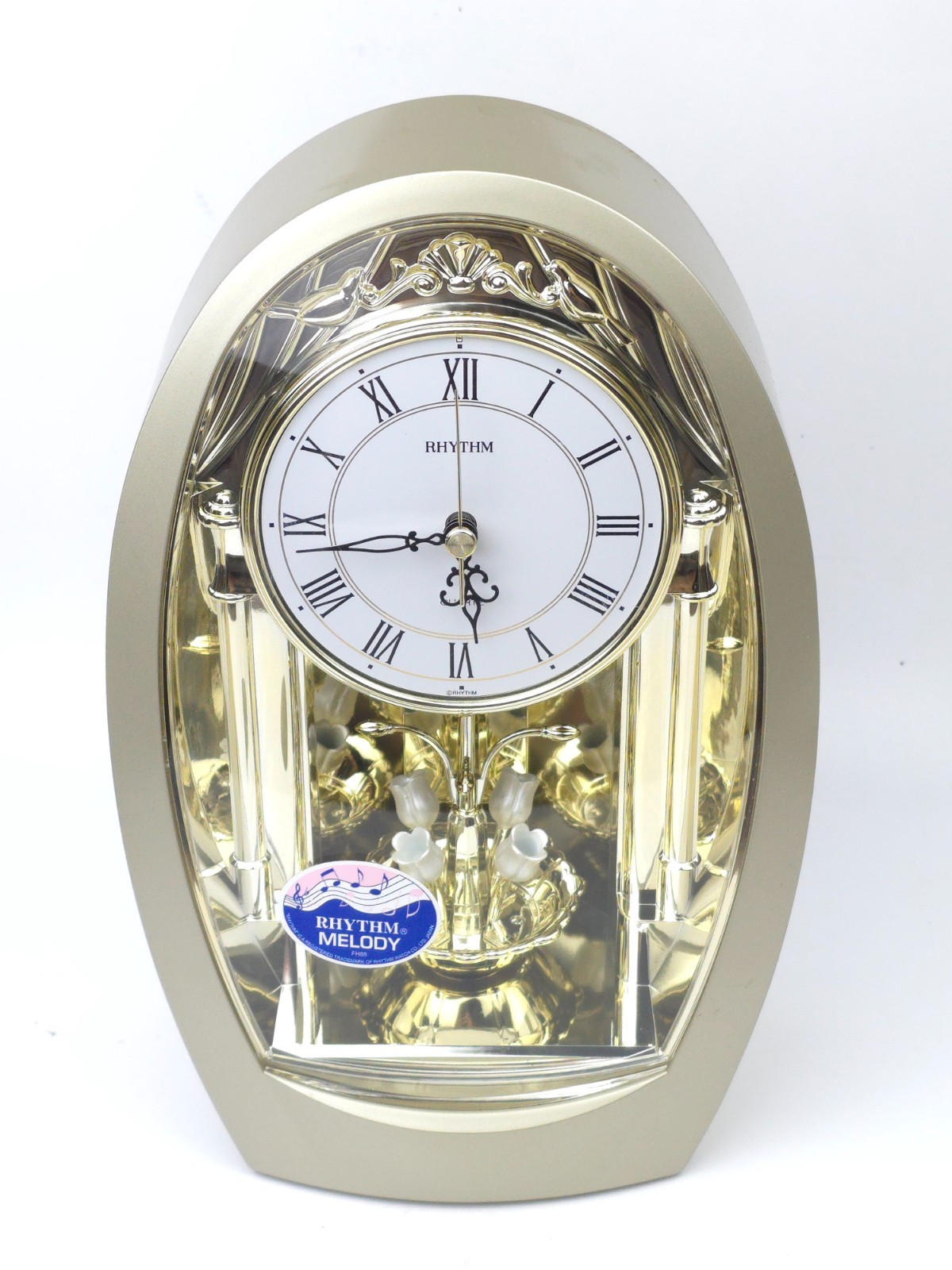 VTG Rhythm Tulip Mantel Table Top Melody Clock *CLEAN*