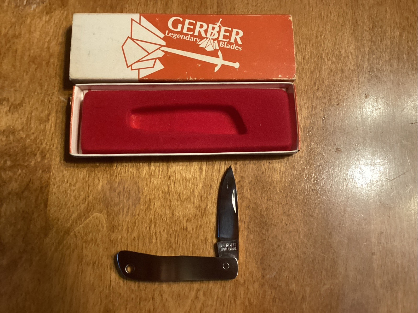 Vintage Gerber Silver Knight 200 S.S.Portland OR by Sakai Japan 7641 NOS