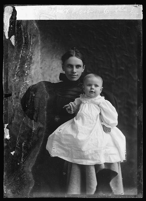 Photo:Max West Woman Holding Baby Portrait c1894-1901