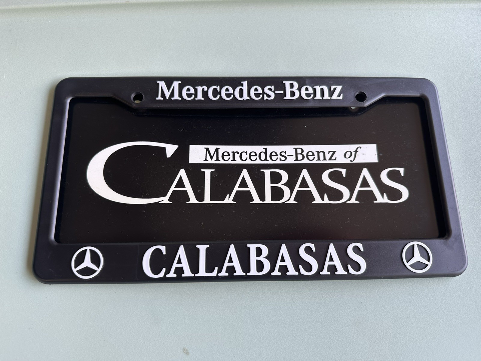 Mercedes-Benz of Calabasas, CA, Car Dealer License Plate Frame And Insert