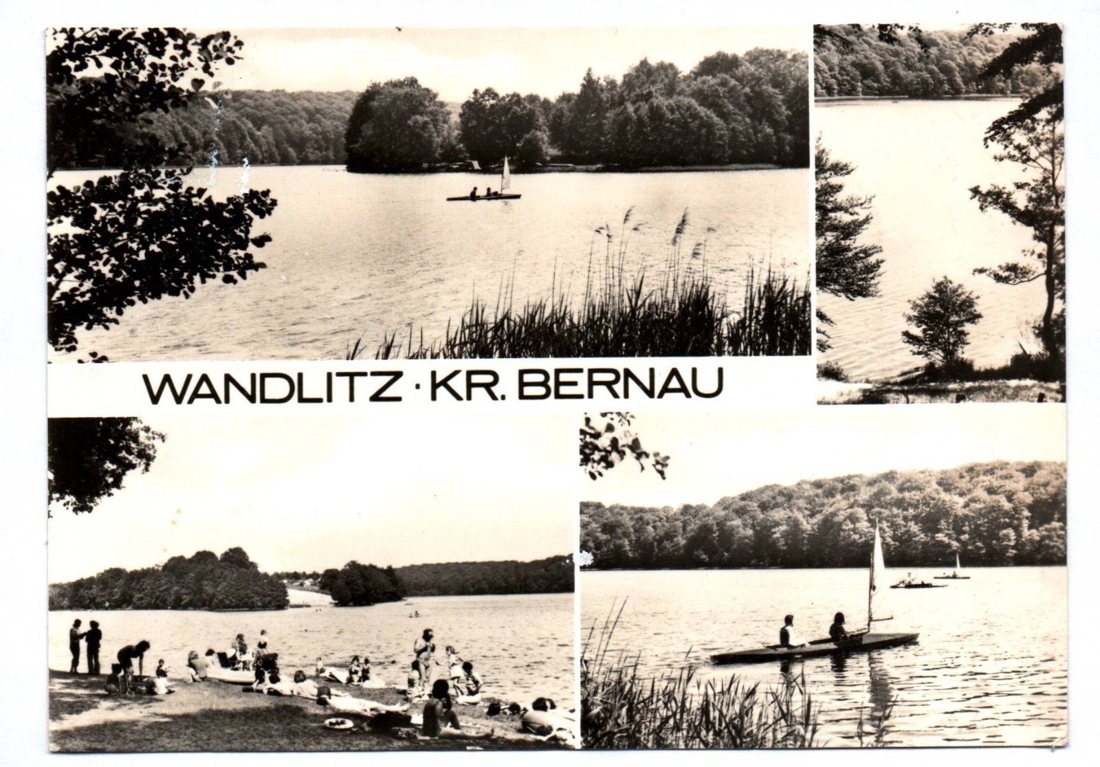 Postcard Wandlitz district Bernau am Liepnitzsee 1981
