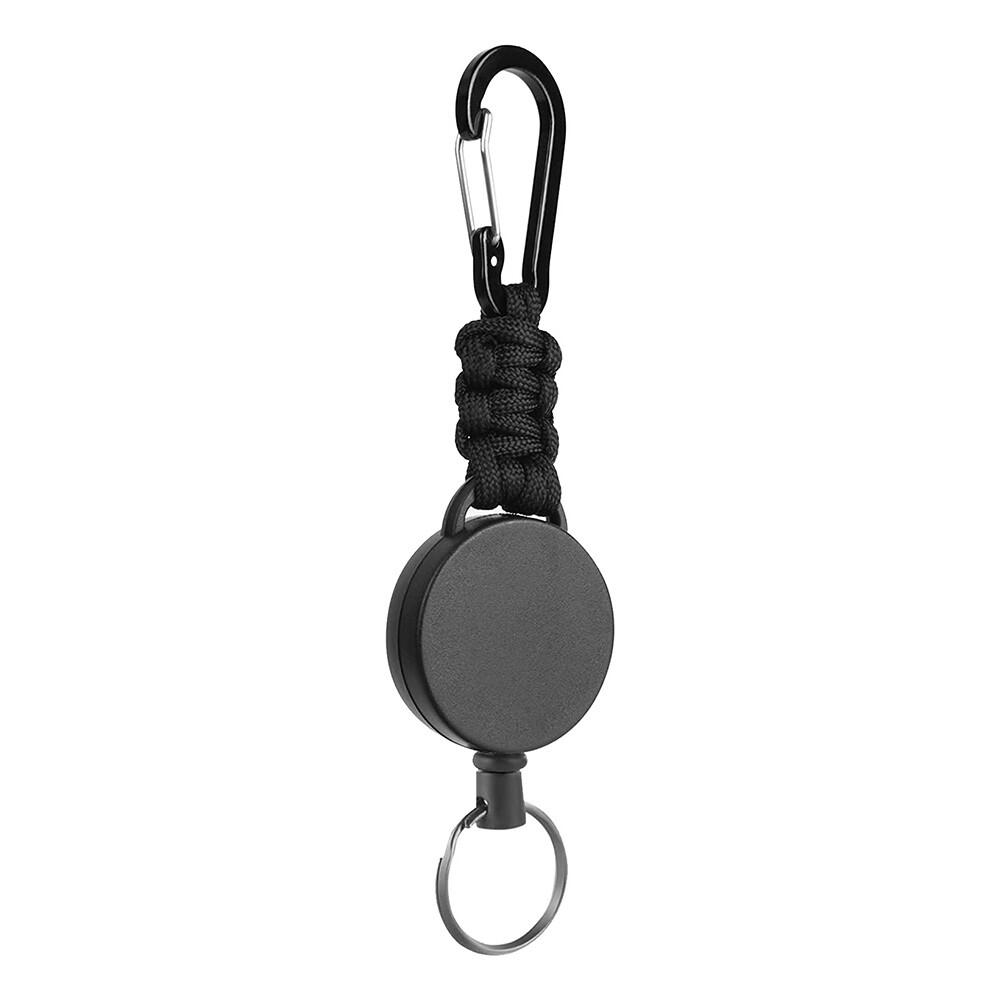 Heavy Duty Split Retractable Key Tool Reel Holder Steel Clip Chain Belt US New