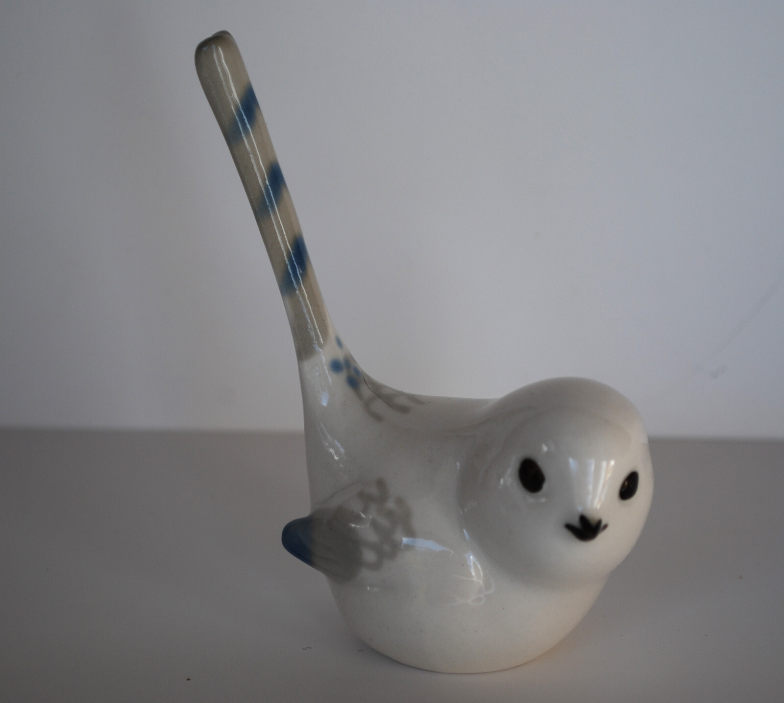 Lomonosov PORCELAIN Figurine BIRD Longtailed Titmouse