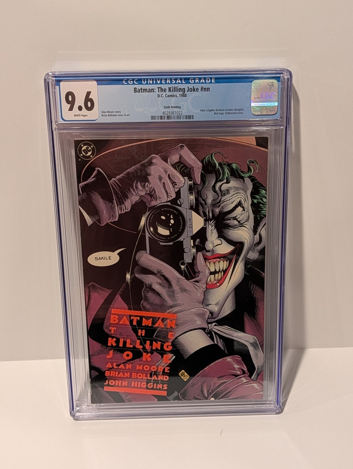 Batman The Killing Joke 1 CGC 9.6 SIXTH 6th Printing - NICE