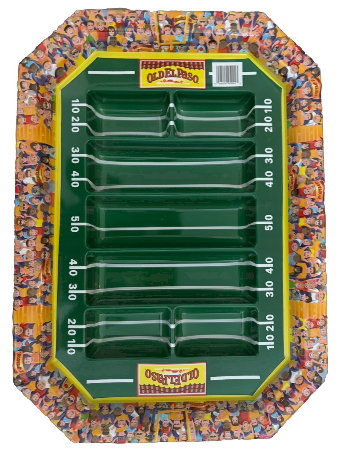 Old El Paso Chip And Dip Football Stadium Tray Platter Tailgating Game Day Nacho