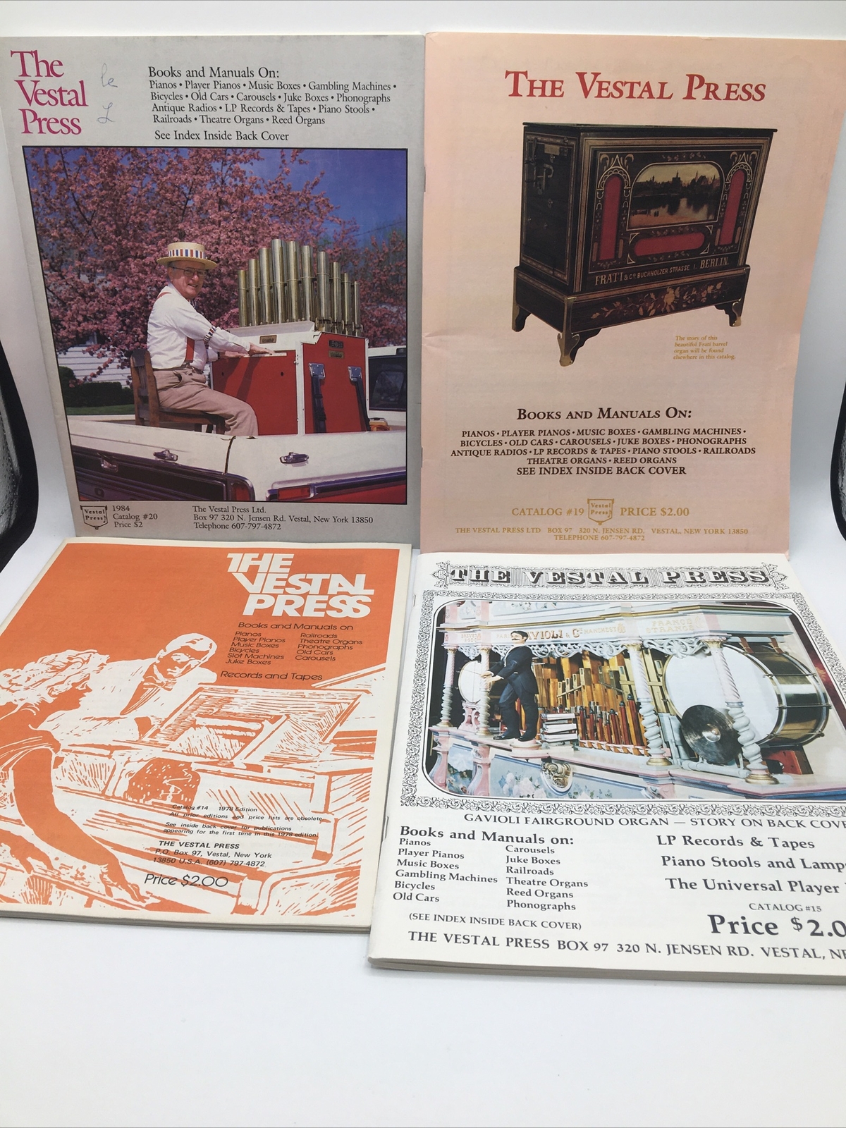 Lot Of The Vestal Press #14, 15, 19, 20. All In Nice Condition. B0277