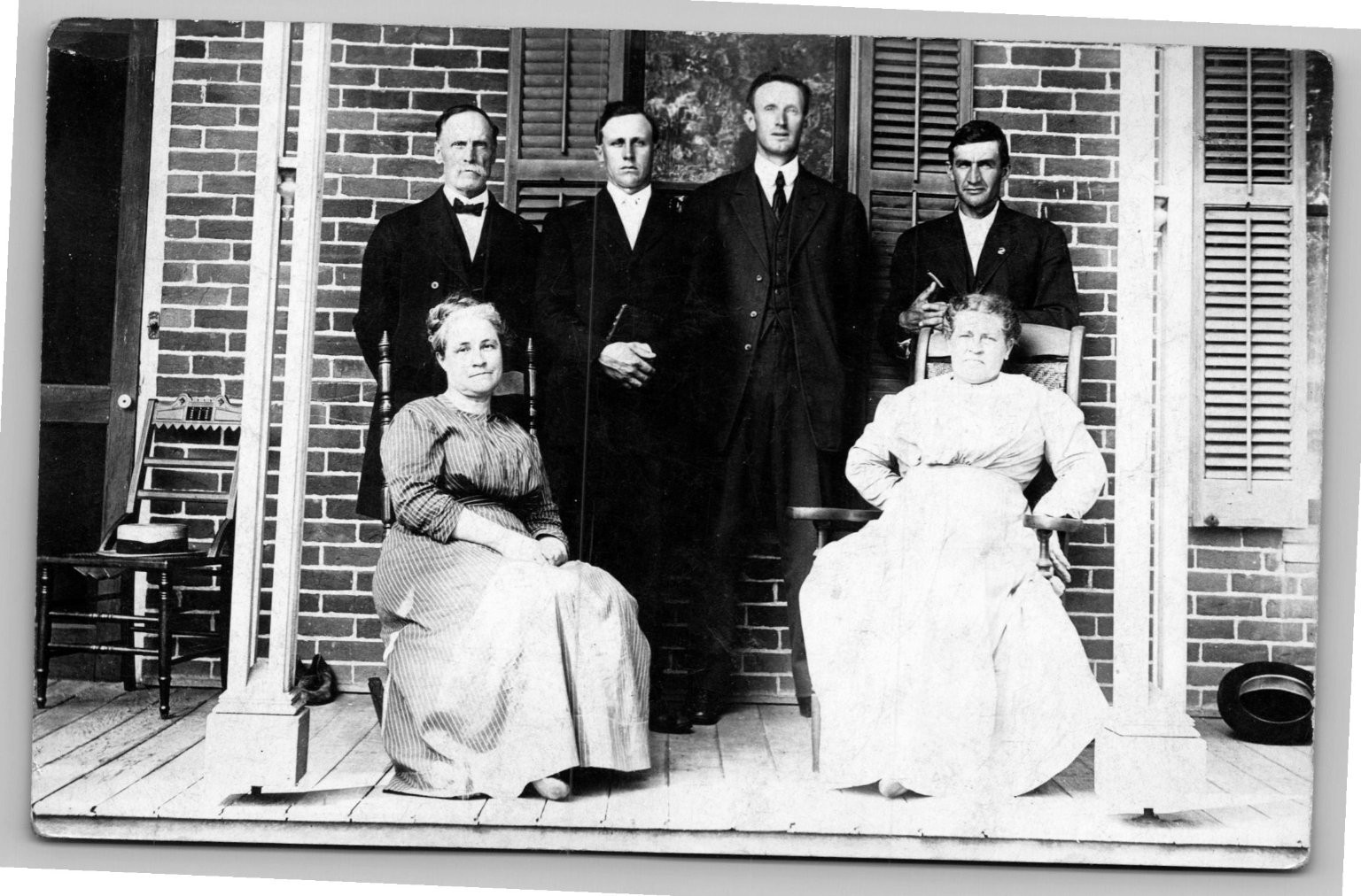 RPPC Group Portrait Ministers & Women Identified Names Real Photo Postcard