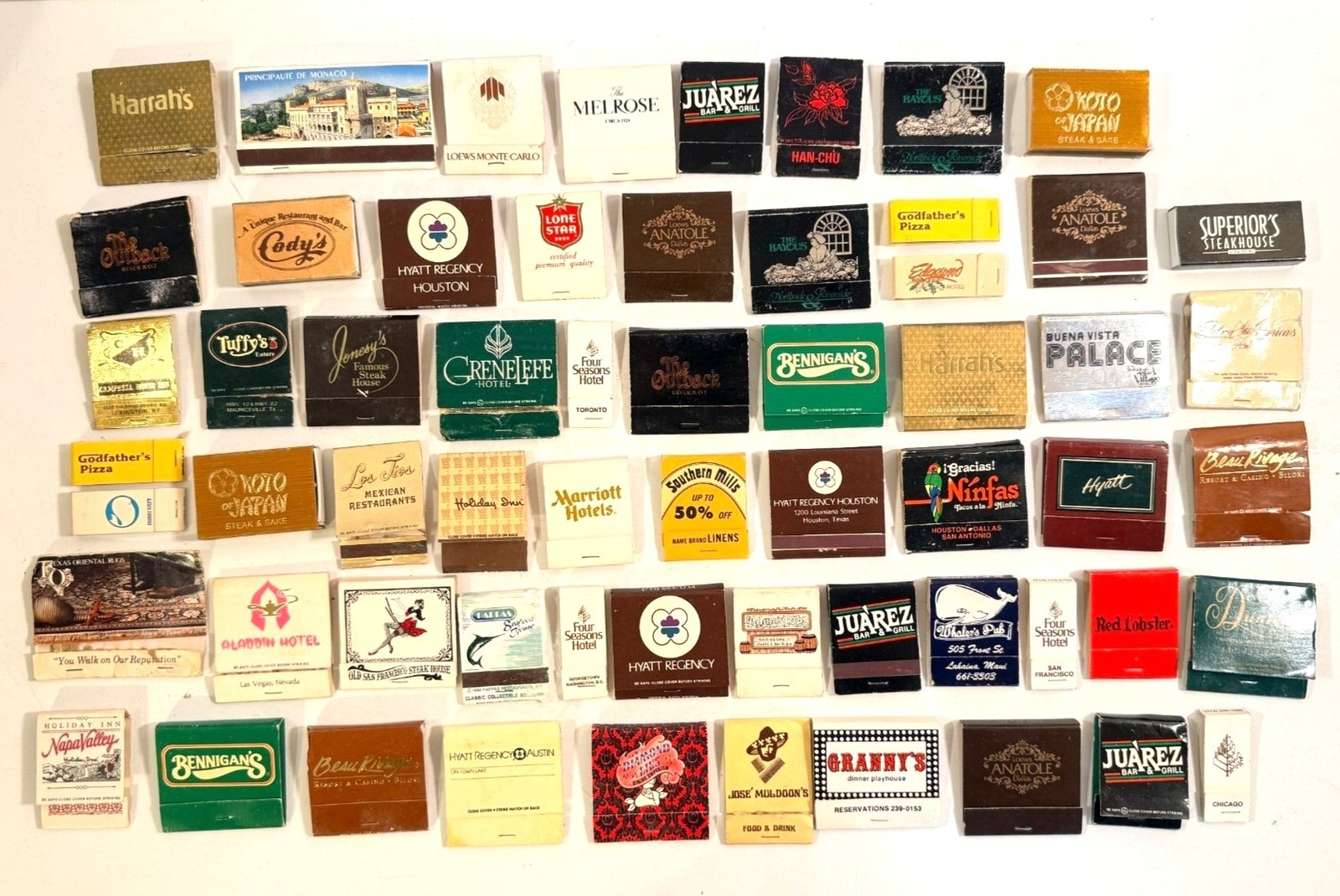 Vintage Matchbooks 50+ Casino Beer Restaurant Hotel Lot 