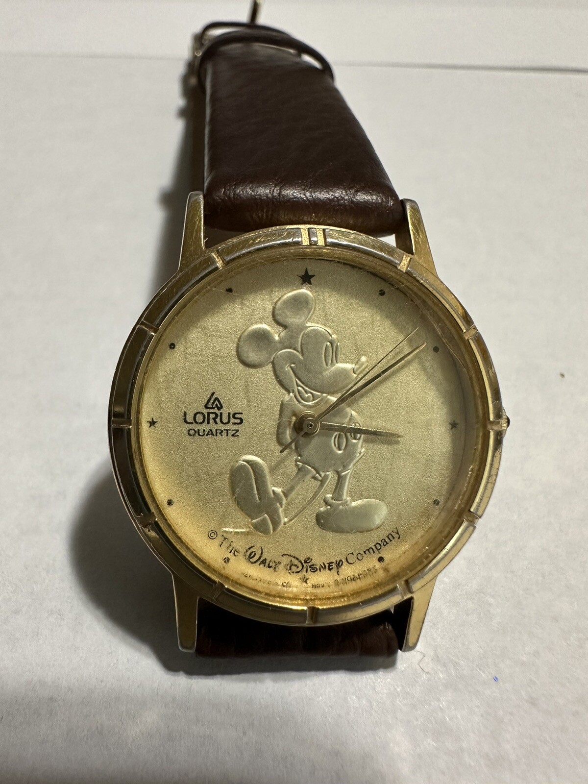 Vintage Lorus Y481-1720 Quartz Walt Disney Mickey Mouse Watch. New Battery.