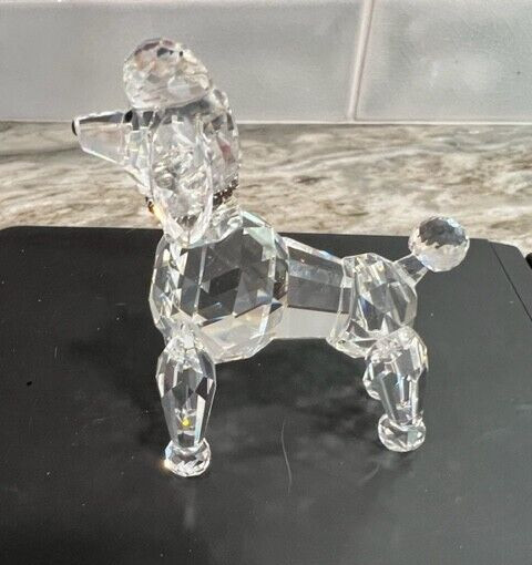 Crystal Poodle Dog Figurine BEAUTIFUL