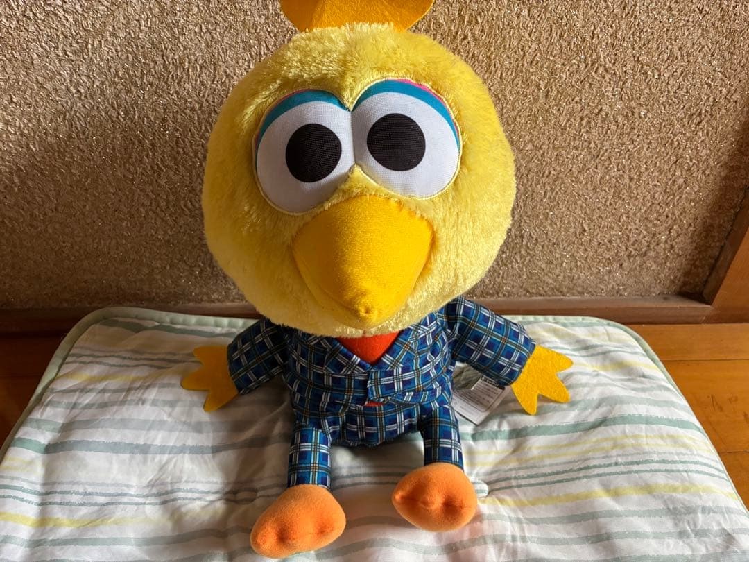 SHINee Jonghyun x Sesame Street Big Bird Plush Checkered Suit Collaboration