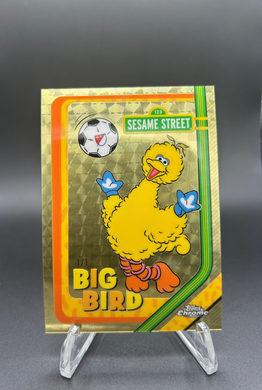 2026 Topps Chrome MLS Big Bird SuperFractor 1/1 Sesame Street Insert One of One