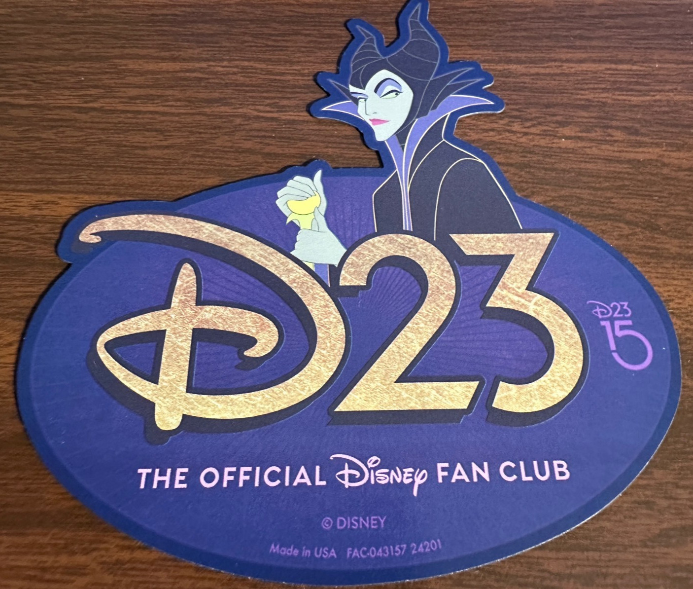 Disney D23 Maleficent Fan Club 15th anniversary magnet - AUTHENTIC RARE Disney D23 Maleficent Fan Club 15th anniversary magnet - AUTHENTIC RARE