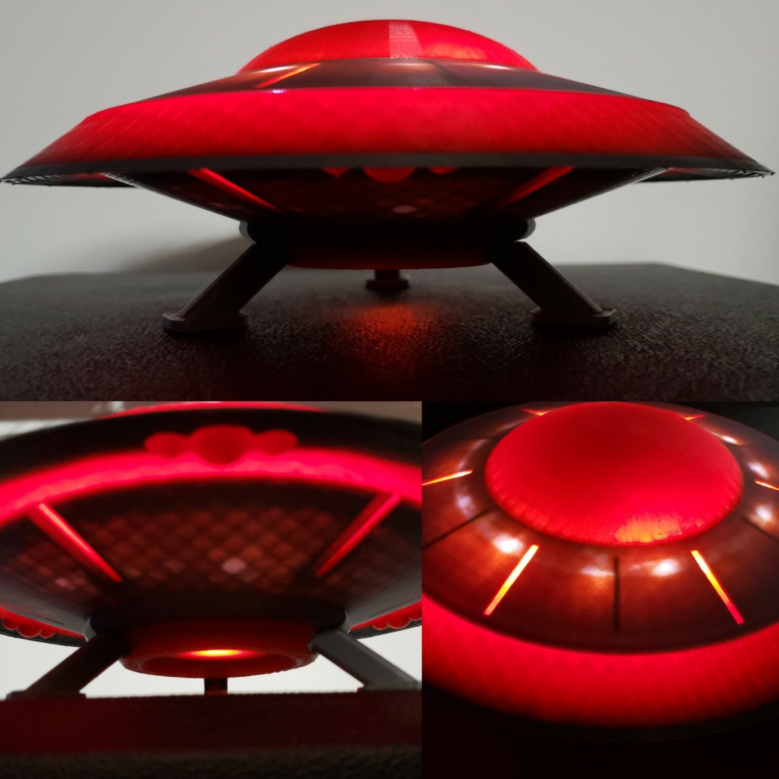 UFO 1A - LARGE (with Lighting)inspired by Earth vs the Flying Saucers & 27th Day