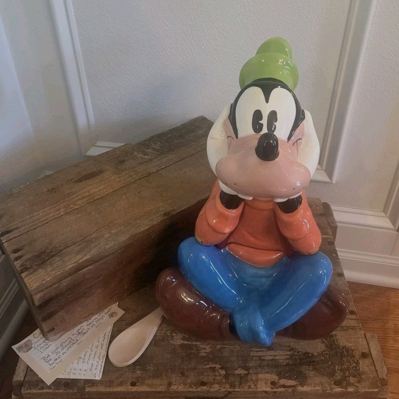 Vintage Treasure Craft Disney Goofy Ceramic Cookie Jar Amazing Color 🎨 Vintage Treasure Craft Disney Goofy Ceramic Cookie Jar Amazing Color 🎨