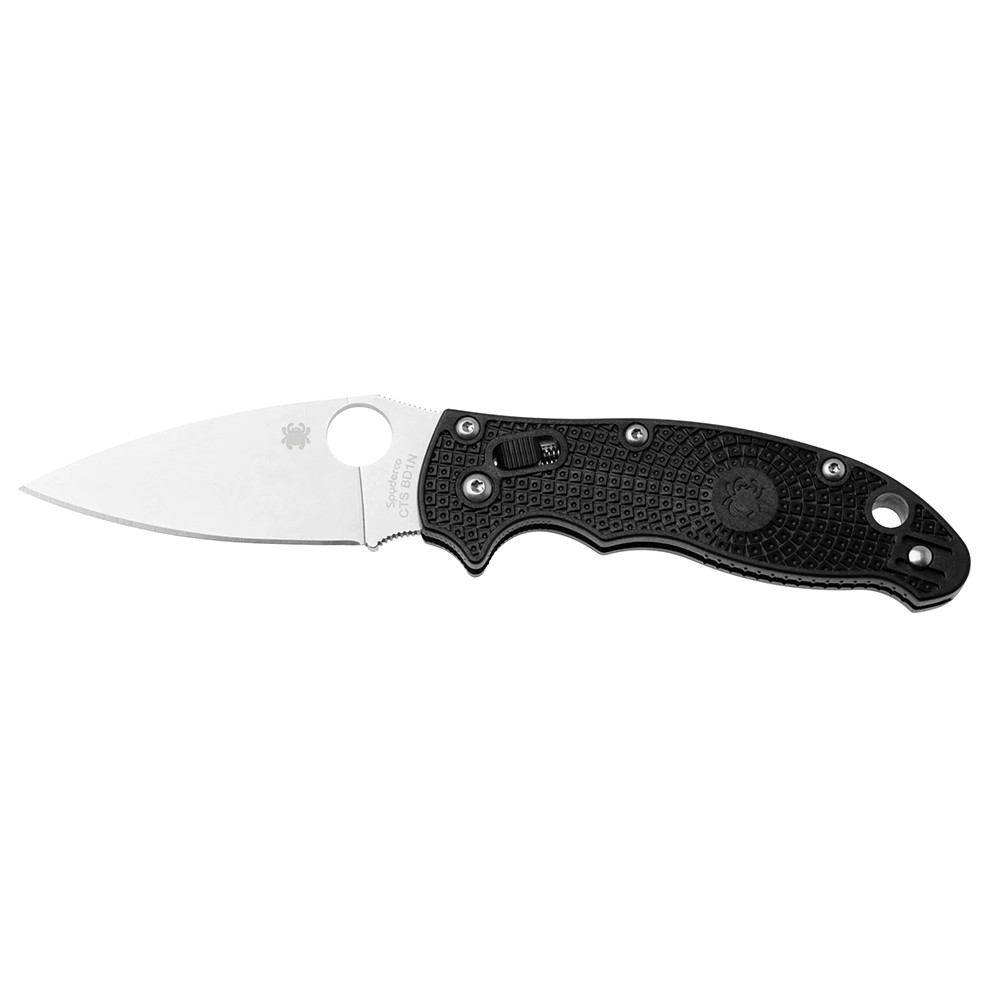 Spyderco C101PBK2 Manix2 Lightweight Black Handle Stainless Steel Folding Knife