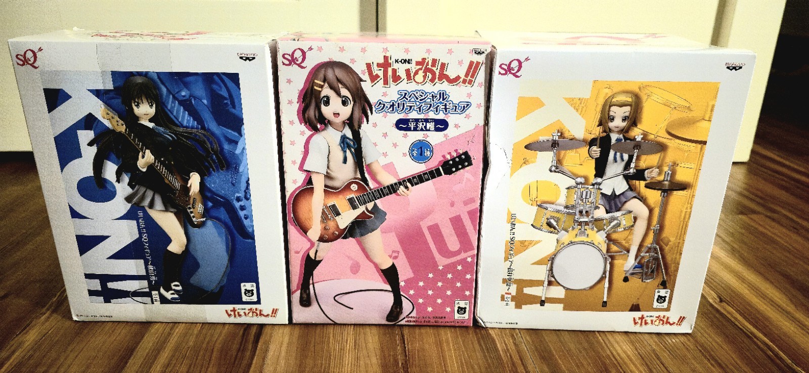 K-ON Yui Hirasawa / Ritsu Tainaka/ Mio Akiyama Banpresto Figurines