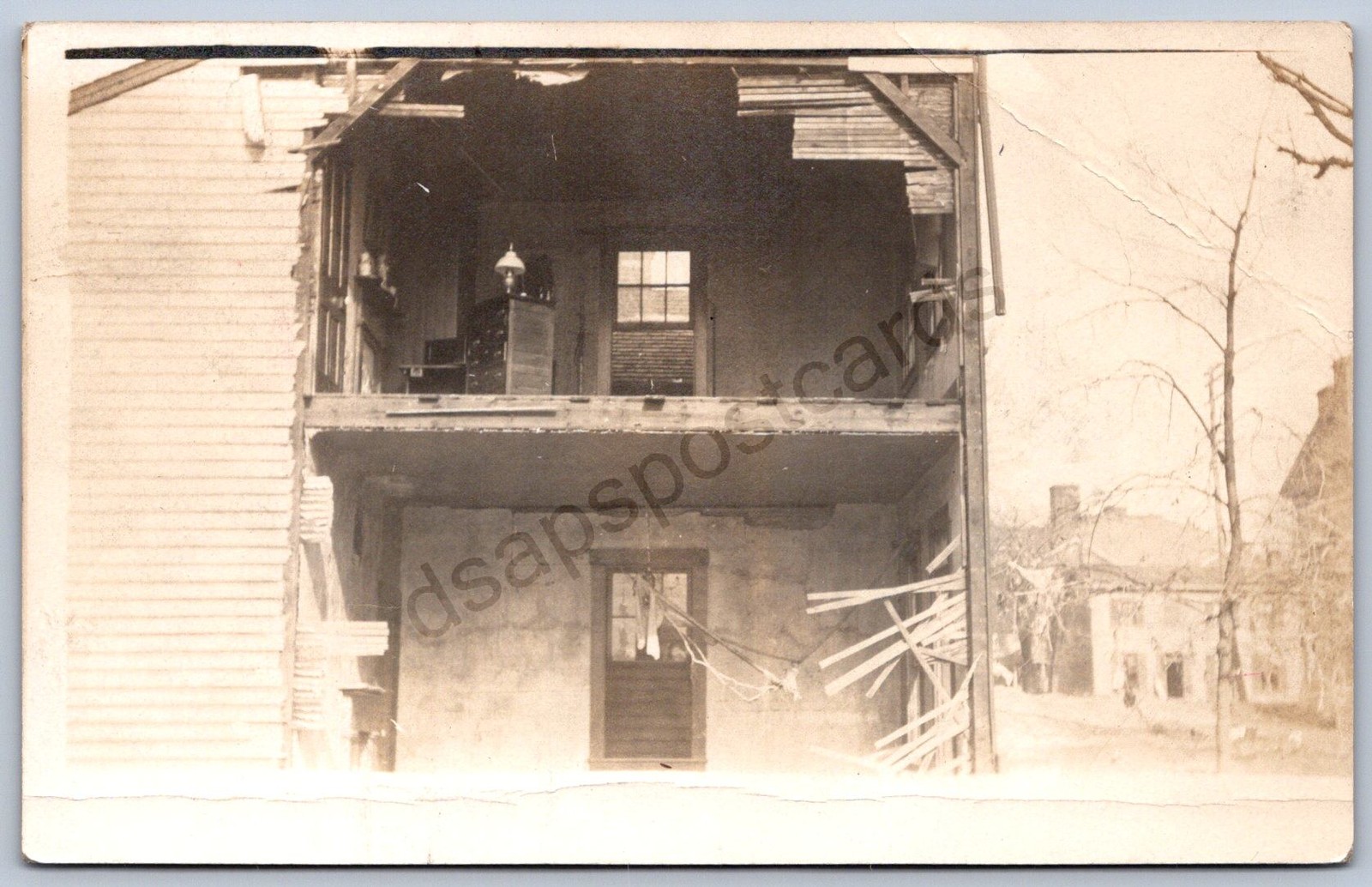 K30/ Hamilton Indiana RPPC Postcard c1910 Storm Disaster Home Destroyed 378 K30/ Hamilton Indiana RPPC Postcard c1910 Storm Disaster Home Destroyed 378