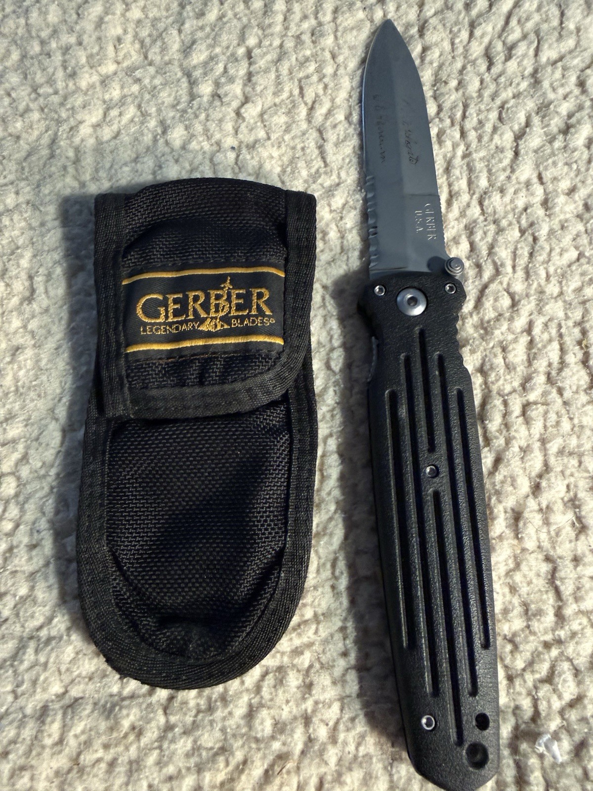 Gerber Applegate & Fairbairn, U.S.A. Combat Folder W/ Sheath