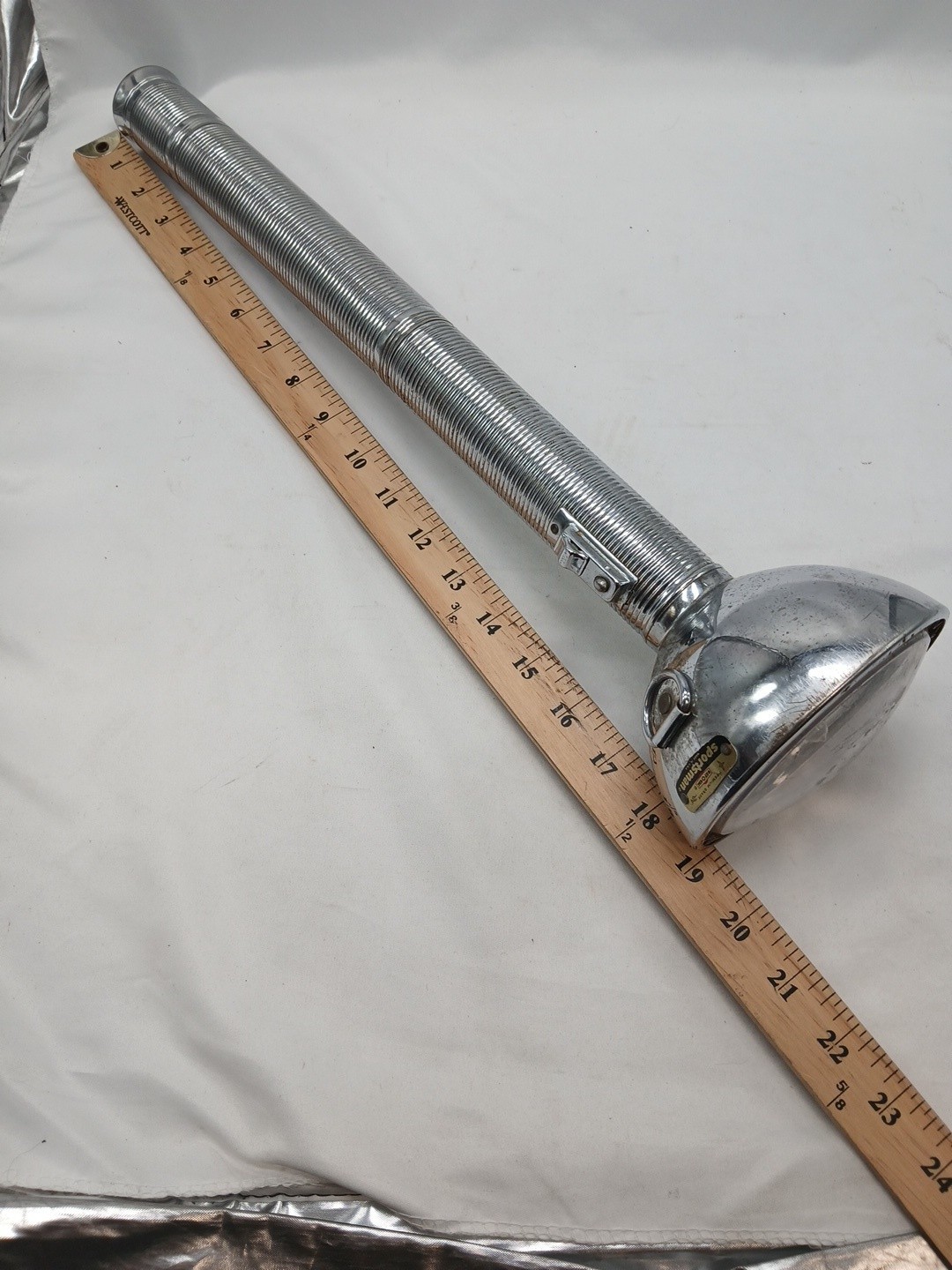 VTG 60's Ray-O-Vac Sportsman 3 To 7 D Battery Searchlight 19
