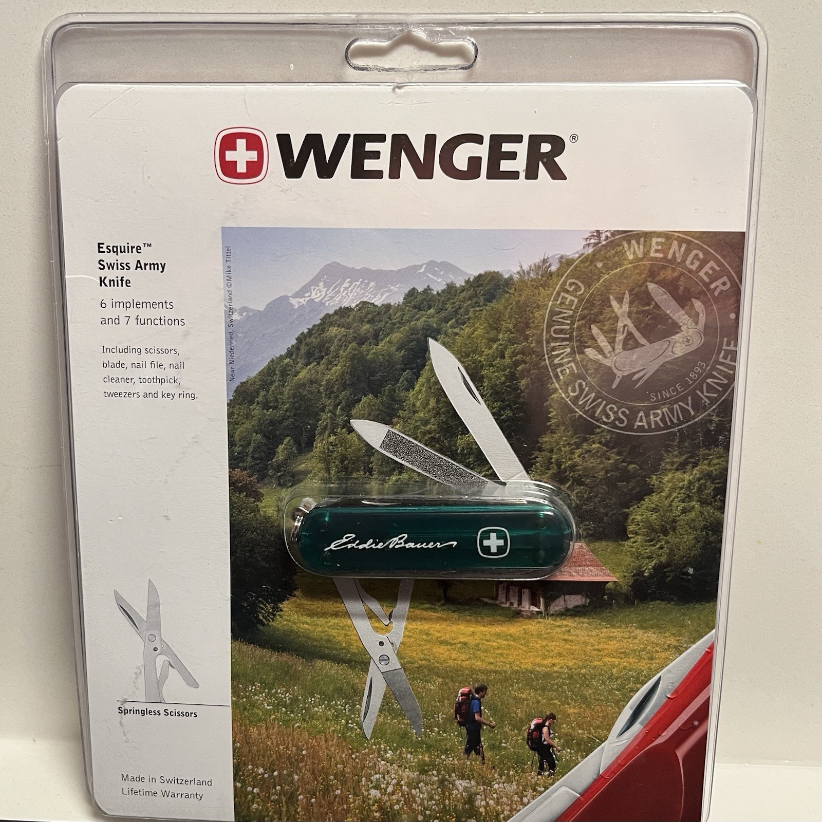 Wenger Swiss Army Knife Esquire 6 implements 7 Functions Green NEW IN PACKAGE