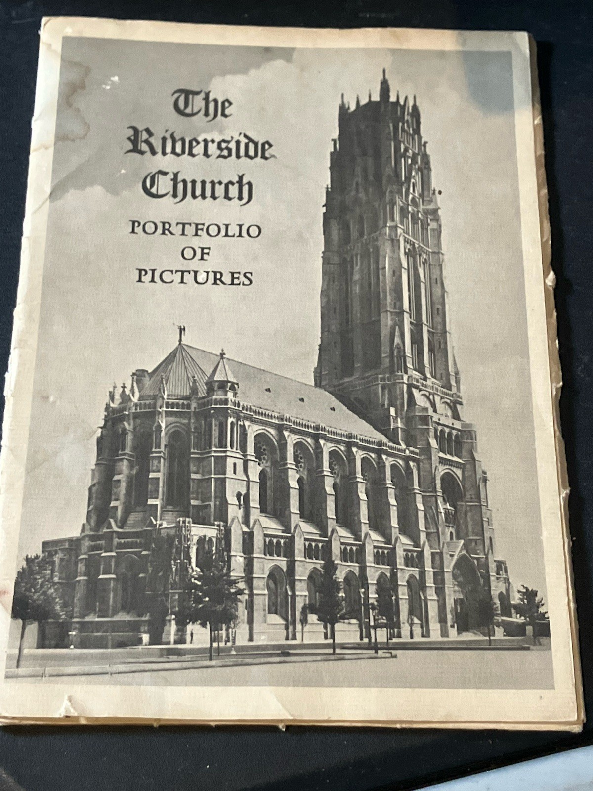 Vintage Riverside Church Portfolio of Pictures NYC Cathedral Photo Book