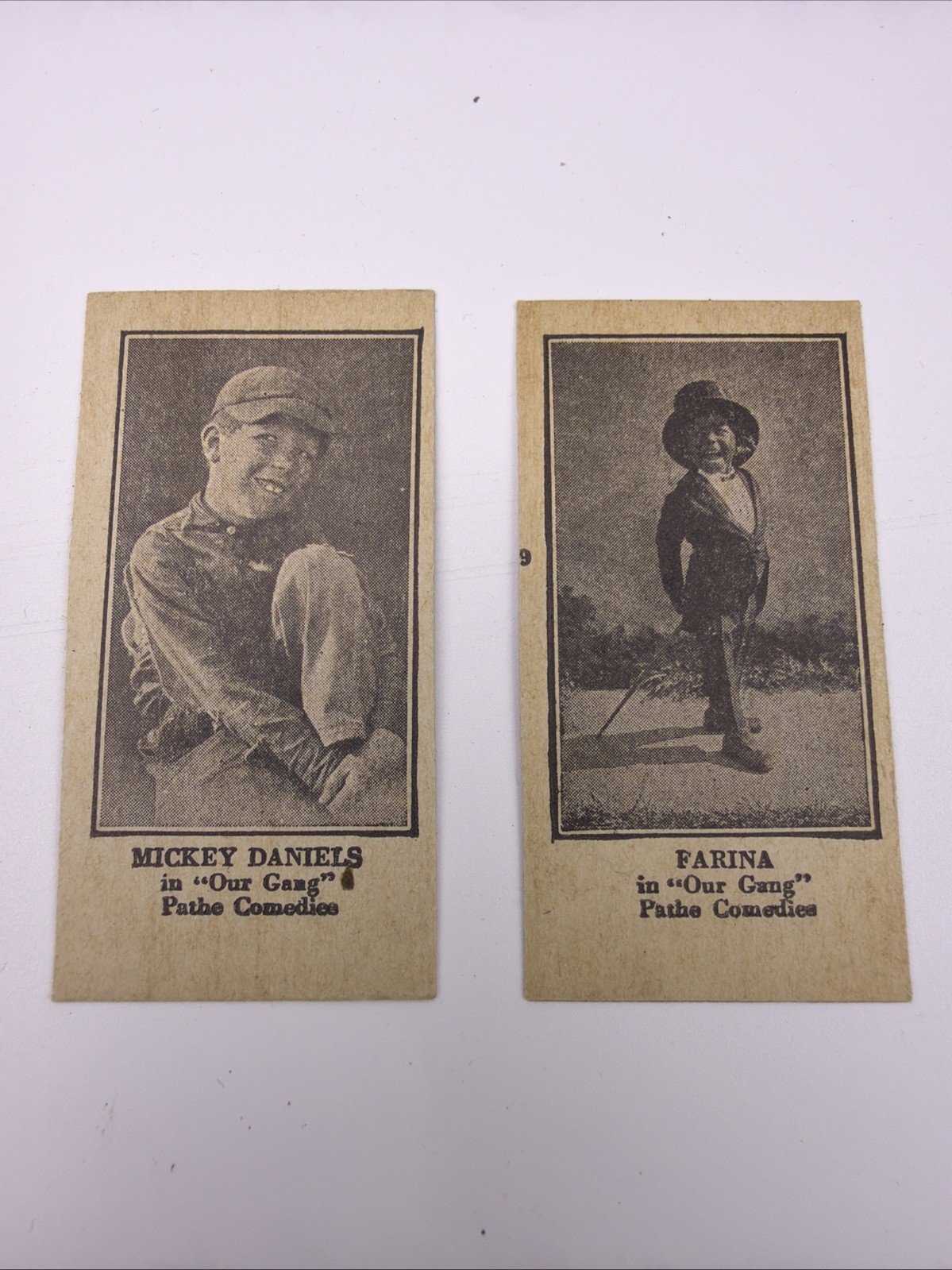 Rare 1920s Our Gang Promo Cards Little Rascals Farina, Mickey Daniels