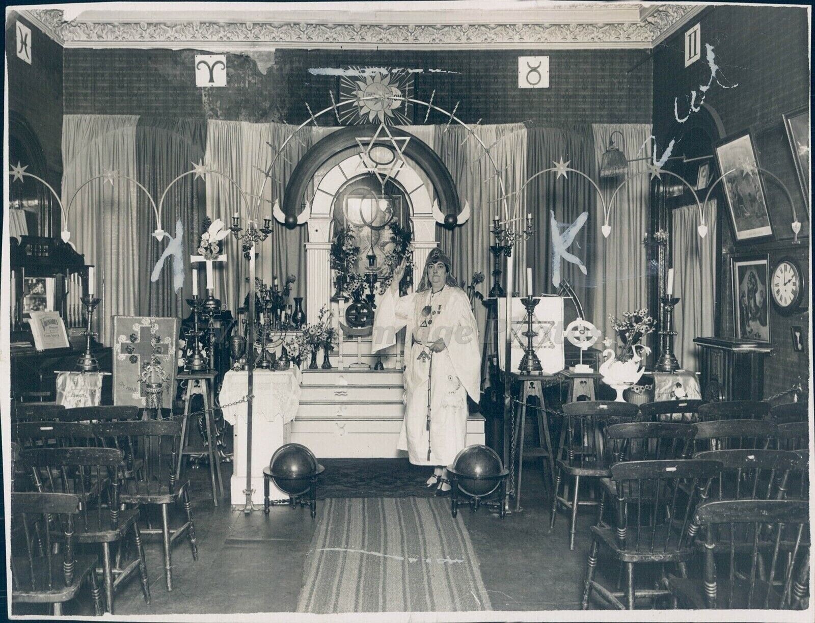 1926 Elizabeth Mary Skinner Railway Station Church Denmark Hill Altar Photo