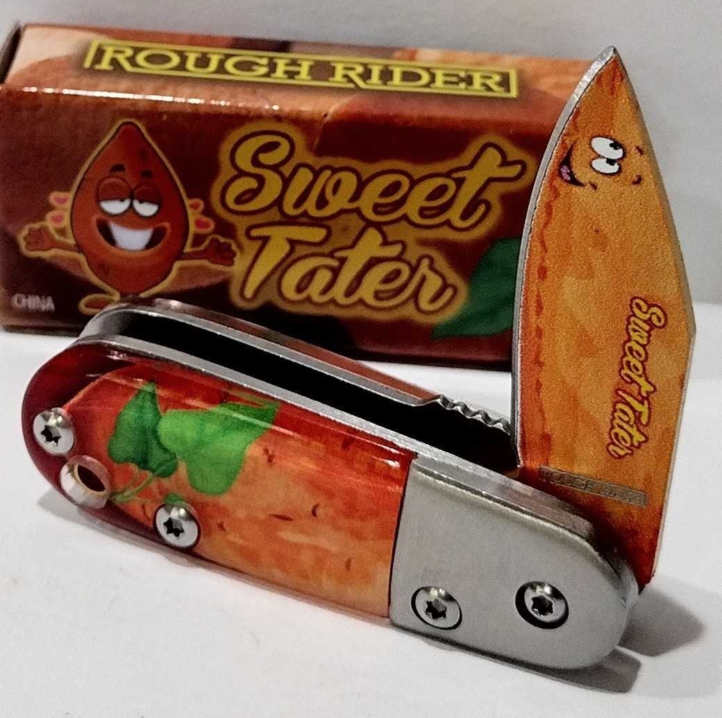 Rough Rider MINI Orange Sweet TATER Spring Open Assisted A/O Pocket Knife EDC