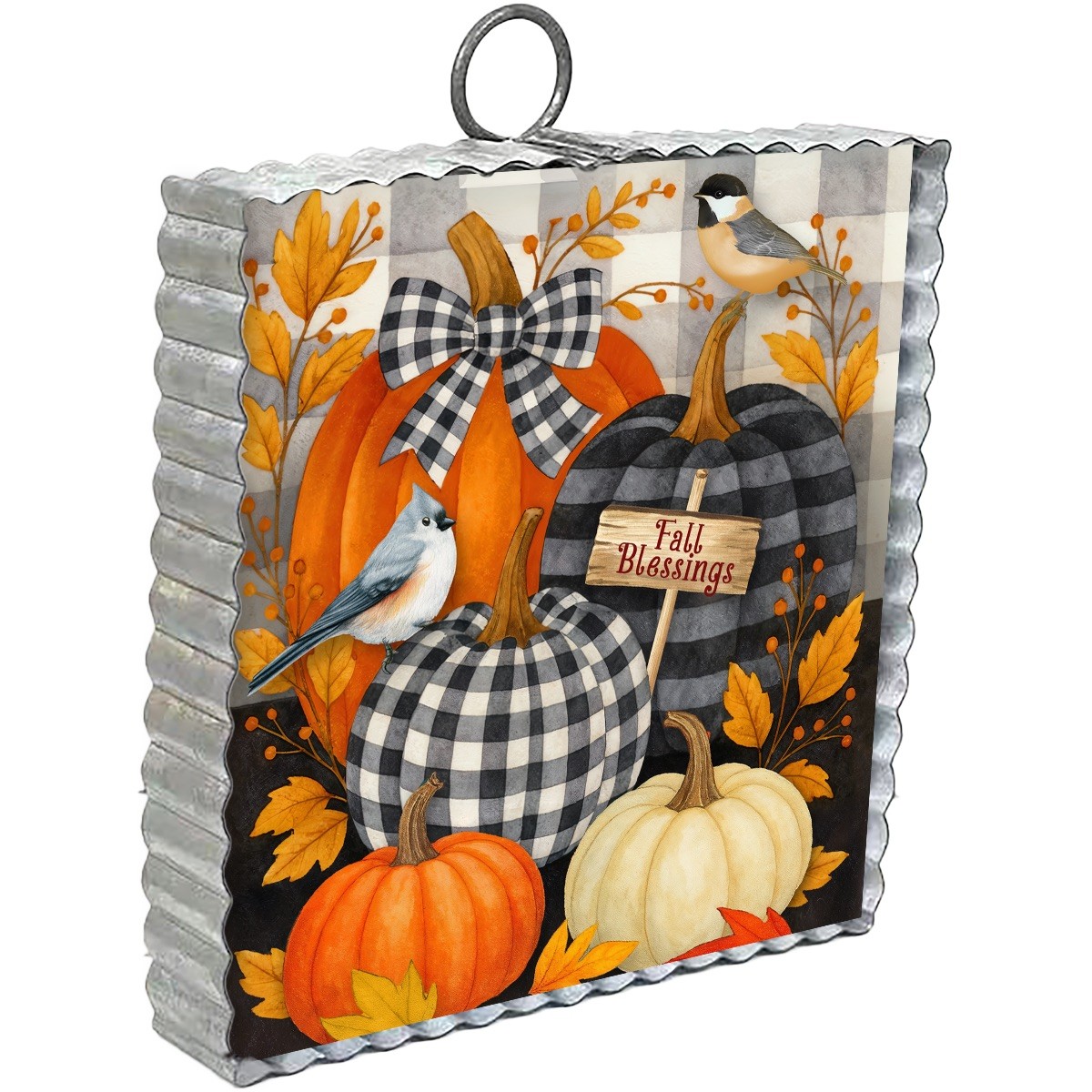 Briarwood Lane Fall Blessings Pumpkins Metal Mini Moment 6x6