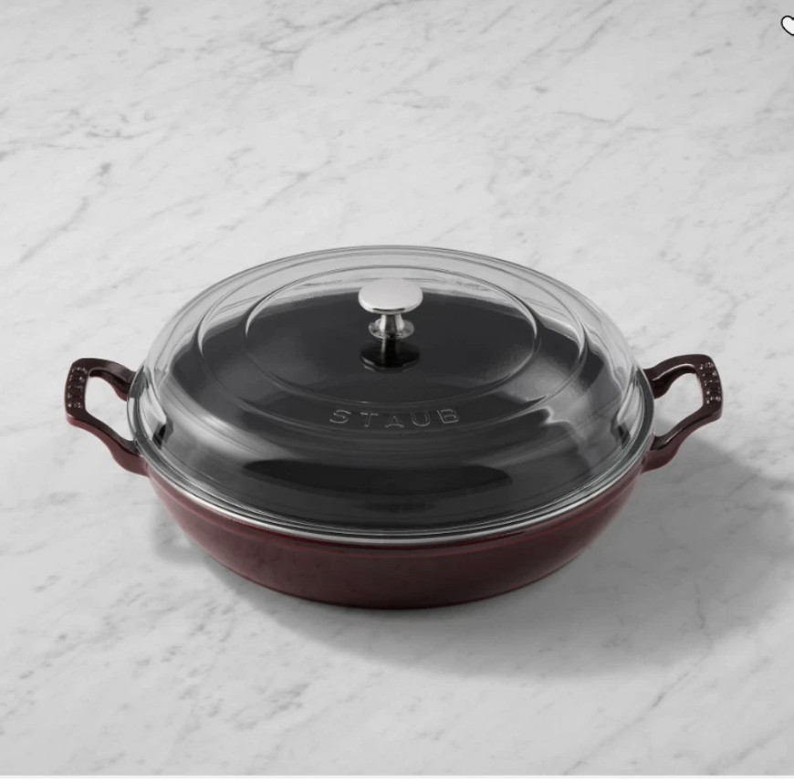 Staub Everything Braiser 3.5 Qt Enameled Cast Iron Dutch Oven Cookware
