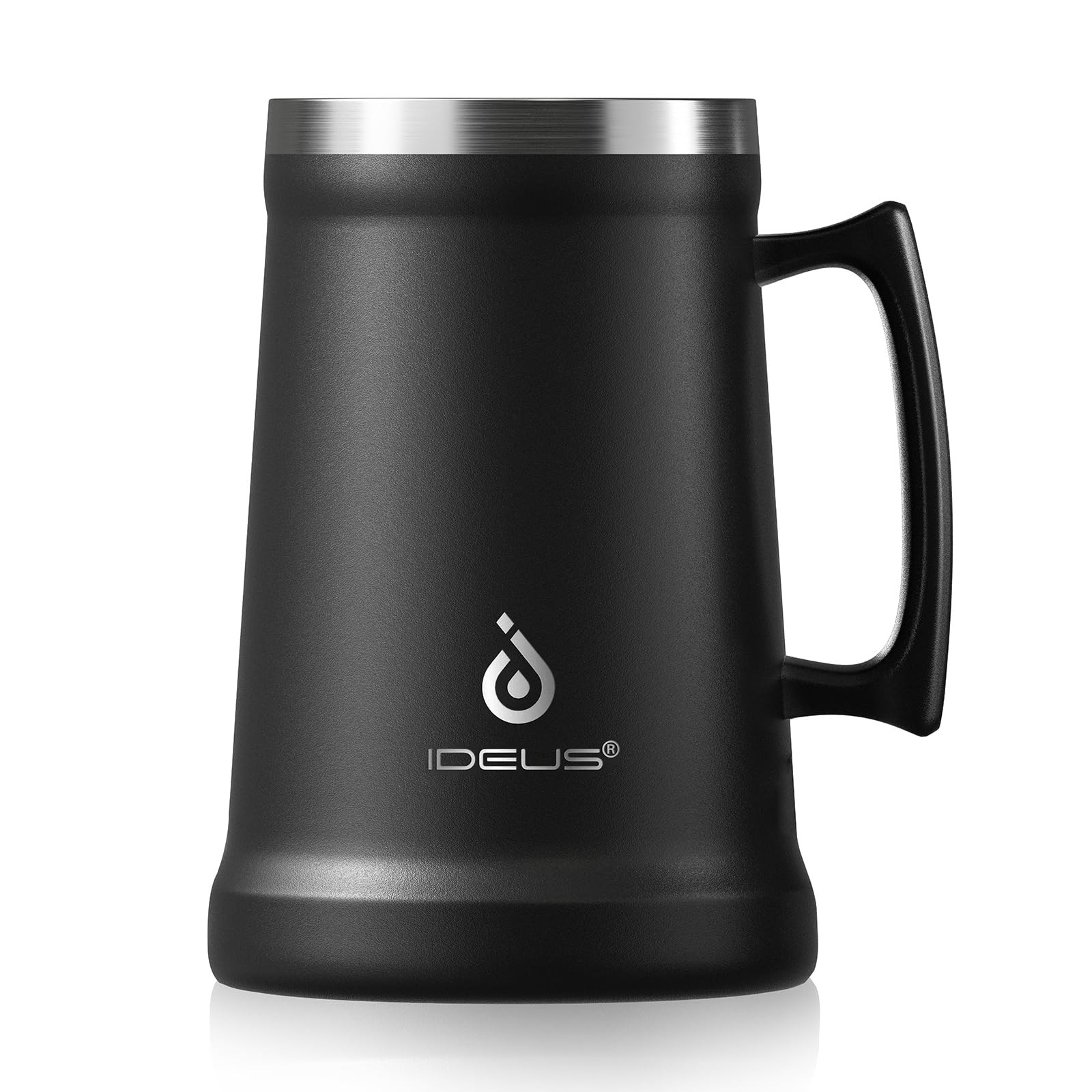Ideus Insulated Beer Stein, 24/34oz Stainless Steel Double Walled Beer Mug Giant