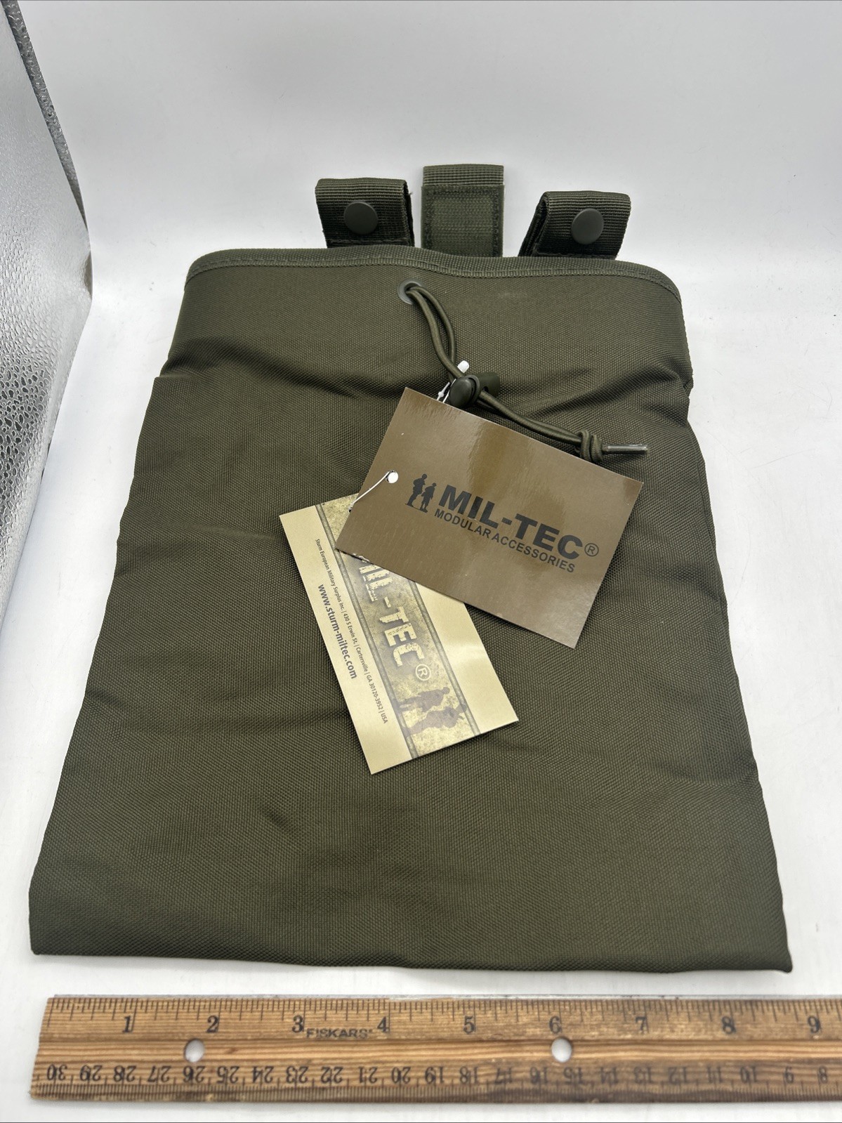 Mil-Tec Empty Shell Pouch OD Green 100% Polyester NOS 16156001 Mil-Tec Empty Shell Pouch OD Green 100% Polyester NOS 16156001