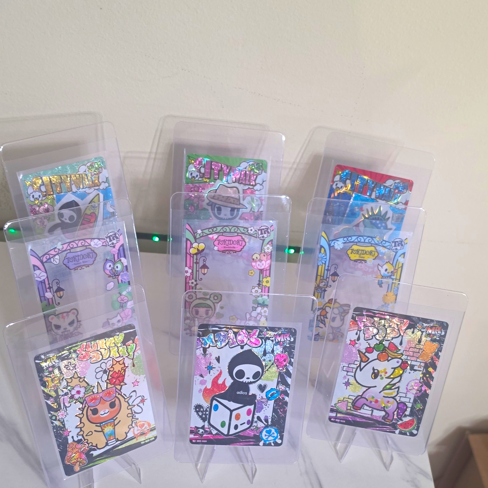 Lot 9 Tokidoki Citywalk 2021 Holo Citywalk,Fruity Pop/ Liberty, Adios,Adieu.