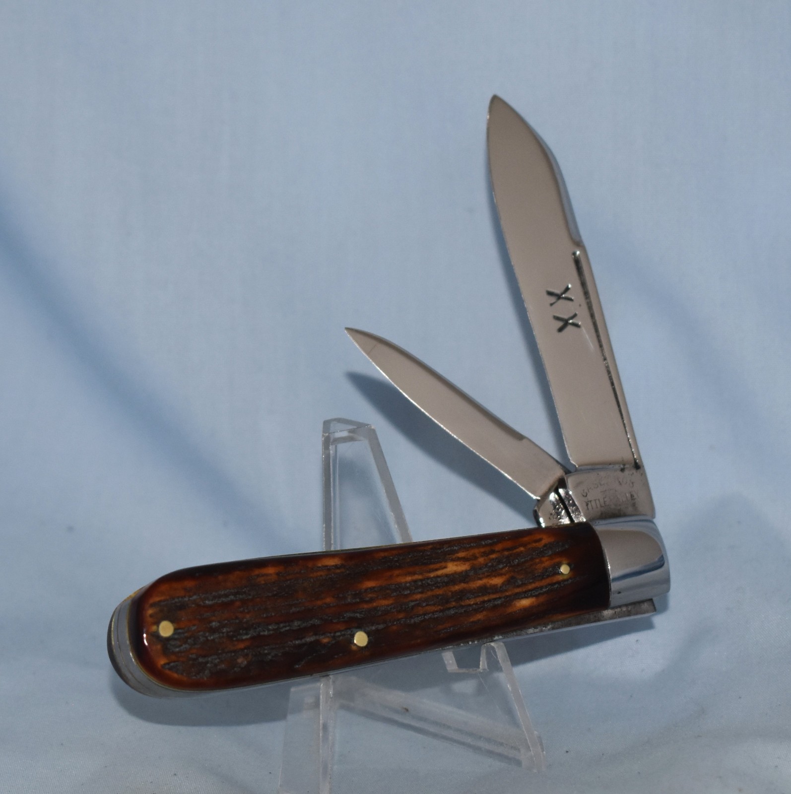 RARE VINTAGE CASE BROS LITTLER VALLEY NY STAG JACK KNIFE 1900-12 
