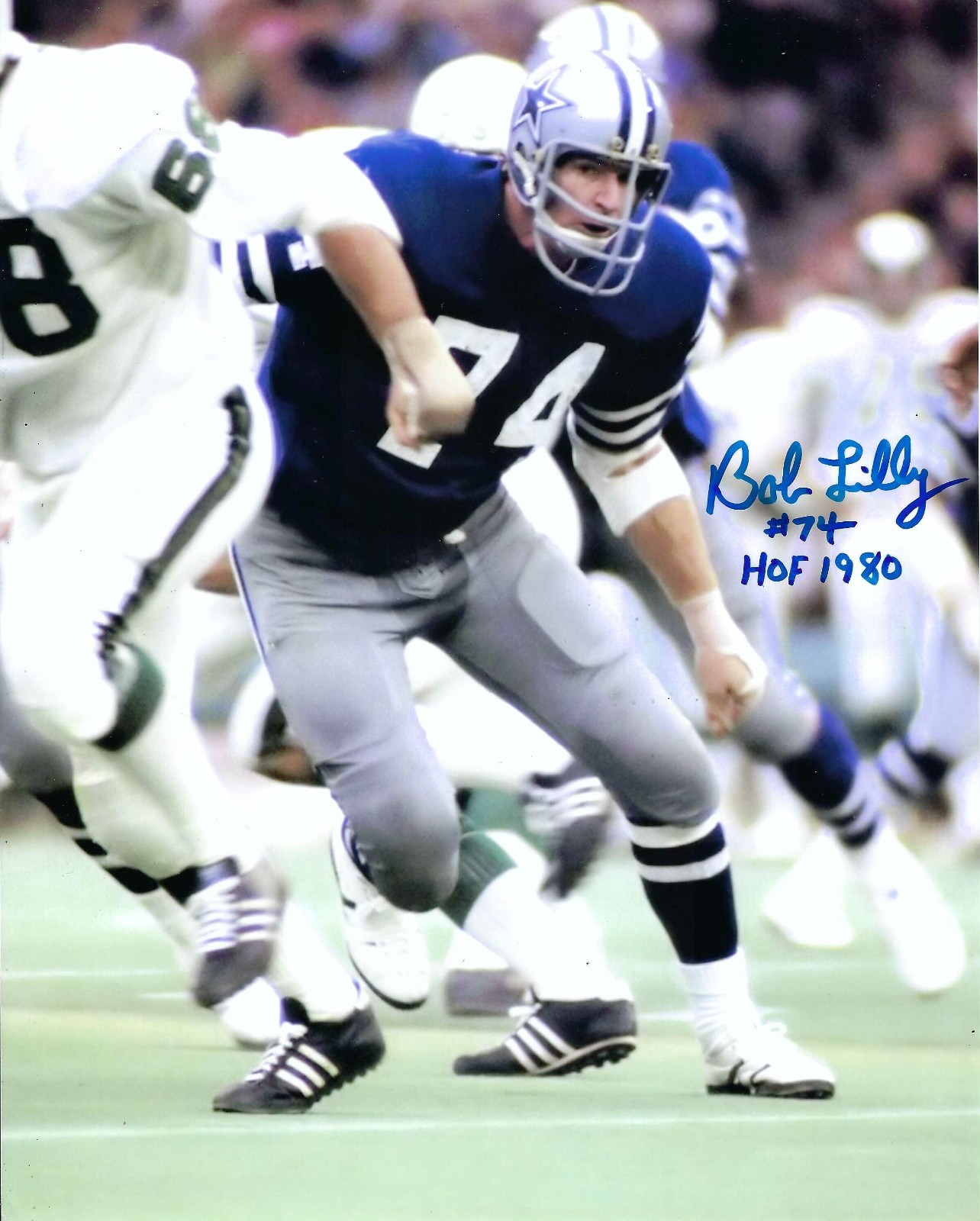 Dallas Cowboy Legend Bob Lilly Signed Autographed 8x10 Photograph
