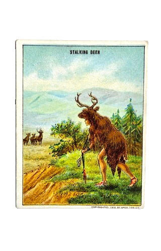 1910 T73  STALKING DEER #46, Indian Life In The 60\'s, Set Break, VG-Ex
