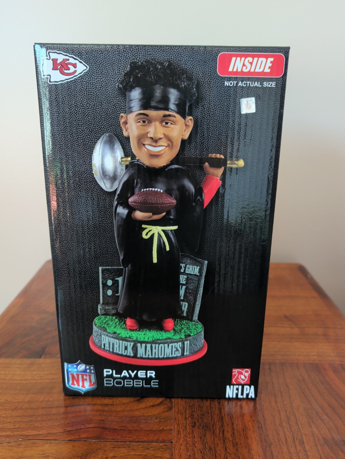 Patrick Mahomes Kansas City Chiefs Grim Reaper Bobblehead NFL